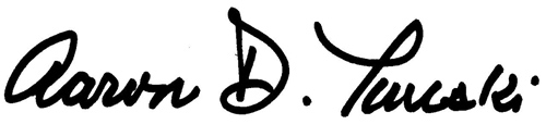 Dean Aaron D. Twerski's signature