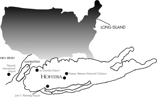 Map of Hofstra's Location